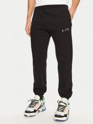 Off-White Spodnie dresowe OMCH030F20FLE0011001 Czarny Regular Fit. Czarne spodnie sportowe męskie OFF-WHITE, m, bez wzorów, z bawełny. Za 929.99 zł.