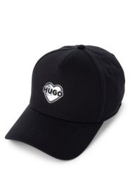 HUGO Czapka - Cara Kobiety Bawełna czarny, ONE SIZE. Czarne czapki damskie Hugo, bez wzorów, z bawełny, klasyczne. Za 209.95 zł.