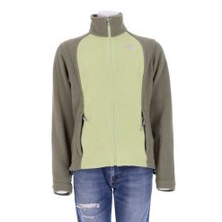 Second life - Kurtka polarowa TNF Khaki dla kobiet - Stan bardzo dobry. Zielone kurtki sportowe damskie The North Face, s, bez wzorów, z materiału, bez ramiączek, bez kaptura, trekkingowe. Za 169.16 zł.