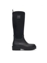 Calvin Klein Kalosze Rainboot High Rubber Neo HW0HW03180 Czarny. Czarne kalosze damskie Calvin Klein, bez wzorów, z syntetyku, bez zapięcia. Za 529.99 zł.