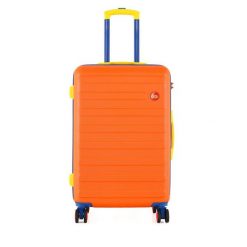 Walizka średnia Semi Line. Brązowe walizki damskie Semi-line, bez wzorów, średnie. Za 239.99 zł.