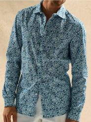 Koszula slim fit - wielobarwny. Koszule męskie Sinsay, l, bez wzorów, bez kołnierzyka, bez ramiączek. W wyprzedaży za 33.99 zł.
