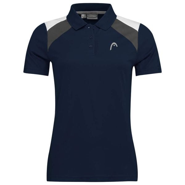 Koszulka polo damska CLUB 22 Tech. Czarne bluzki damskie Head, xs, bez wzorów, z poliesteru, sportowe, bez kołnierzyka, bez ramiączek. Za 238.00 zł.