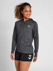 Damska bluza treningowa z kapturem Hummel GG-12. Szare bluzy damskie Hummel, na wiosnę, xs, bez wzorów, z elastanu, klasyczne, bez ramiączek, z kapturem. Za 156.75 zł.