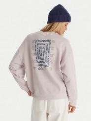 Quiksilver Bluza EQWFT03188 Fioletowy Oversize. Fioletowe bluzy damskie Quiksilver, m, bez wzorów, z bawełny, bez ramiączek, bez kaptura. Za 269.99 zł.