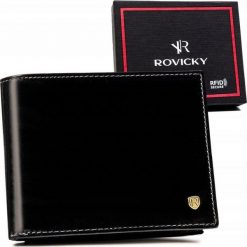 Rovicky Gustowny pojemny męski rozbudowany portfel Rovicky NoSize. Portfele męskie ROVICKY, bez wzorów. Za 143.26 zł.