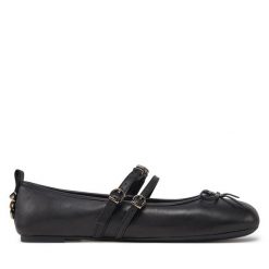 Baleriny PINKO. Czarne balerinki damskie Pinko, bez wzorów, bez obcasa, bez zapięcia. Za 579.99 zł.