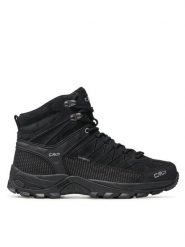 CMP Trekkingi Rigel Mid Wp 3Q12947 Czarny. Czarne botki męskie CMP, bez wzorów, ze skóry, bez obcasa, bez zapięcia. Za 339.99 zł.