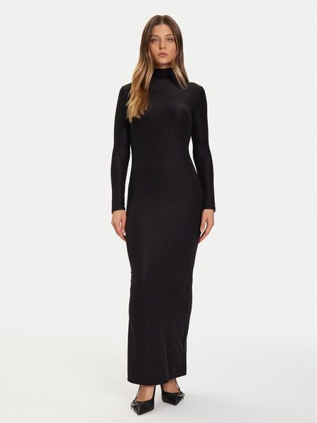 Guess Sukienka codzienna O5BK02 KCDE0 Czarny Slim Fit. Czarne sukienki damskie Guess, na co dzień, s, z aplikacjami, z syntetyku, bez kołnierzyka, bez ramiączek, proste. Za 276.50 zł.