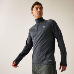 Bluza turystyczna męska Dare 2B Fuse Up II termoaktywna. Szare bluzy męskie Dare 2B, na zimę, m, bez wzorów, sportowe, bez ramiączek, bez kaptura. W wyprzedaży za 139.99 zł.