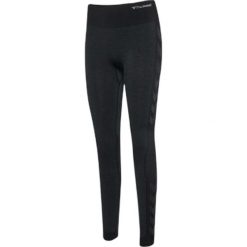 Damskie legginsy bezszwowe Hummel MT Shine. Czarne legginsy damskie Hummel, bez wzorów. Za 247.00 zł.