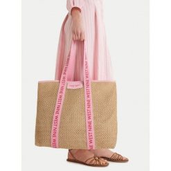 Torebka Nine West. Brązowe shopperki damskie Nine West, bez wzorów, bez dodatków. Za 99.99 zł.