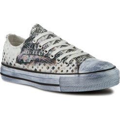 Trampki BIG STAR - V274960 Off White. Białe trampki i tenisówki damskie BIG STAR, bez wzorów, z gumy, bez zapięcia. W wyprzedaży za 69.00 zł.