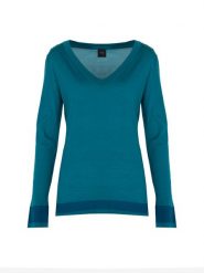 Pinko Sweter "Redbull" | 1G181Y A02M | Kobieta | Błękitny. Niebieskie swetry nierozpinane damskie Pinko, m, bez wzorów, z wełny, eleganckie, bez kołnierzyka, bez ramiączek. W wyprzedaży za 349.00 zł.
