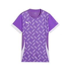 Damska koszulka do padla z grafiką INDIVIDUAL PUMA Purple Glimmer White. Białe bluzki damskie Puma, l, bez wzorów, sportowe, bez kołnierzyka, bez ramiączek. W wyprzedaży za 125.45 zł.