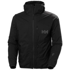Ocieplana, wodoodporna kurtka z kapturem Helly Hansen Odin Bc Lt. Czarne kurtki męskie Helly Hansen, m, bez wzorów, z kapturem. Za 1,267.50 zł.