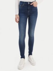 Tommy Jeans Jeansy Nora DW0DW19254 Niebieski Skinny Fit. Niebieskie jeansy damskie Tommy Jeans, bez wzorów, z bawełny. Za 409.99 zł.
