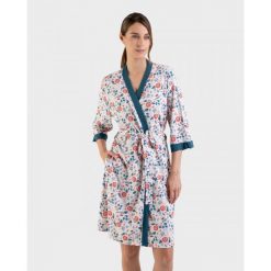 Szlafrok damski rozm. S Massana L226248. Brązowe szlafroki damskie Massana Homewear, l, bez wzorów, z bawełny, bez ramiączek, bez kaptura. Za 349.00 zł.