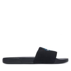 Klapki Calvin Klein. Czarne klapki męskie Calvin Klein, bez wzorów, bez zapięcia. Za 169.99 zł.