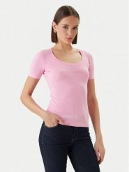 Just Cavalli T-Shirt 80PAHE22 CJ112 Różowy Slim Fit. Czerwone t-shirty damskie Just Cavalli, m, bez wzorów, z bawełny, bez kołnierzyka, bez ramiączek. Za 420.99 zł.