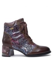 Laura Vita Botki Gycroo 15 Brązowy. Brązowe botki damskie Laura Vita, bez wzorów, ze skóry, bez obcasa, na słupku, bez zapięcia. Za 629.99 zł.