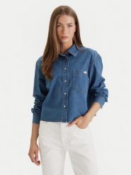 Calvin Klein Jeans Koszula jeansowa New Dad LV047F790G Niebieski Regular Fit. Niebieskie koszule damskie Calvin Klein Jeans, m, bez wzorów, z bawełny, bez kołnierzyka, bez ramiączek. Za 369.99 zł.