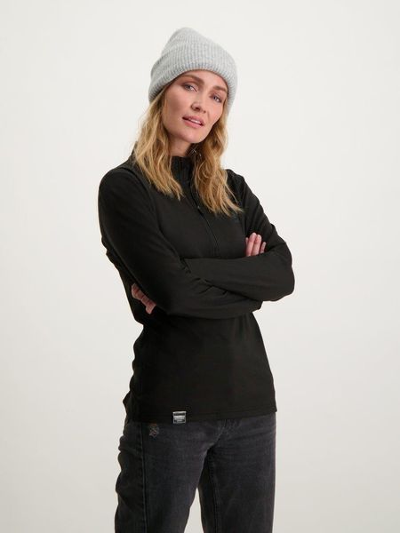 Bluza narciarska damska Poederbaas. Czarne bluzy damskie POEDERBAAS, na zimę, xl, bez wzorów, z materiału, eleganckie, bez ramiączek, bez kaptura. Za 221.12 zł.