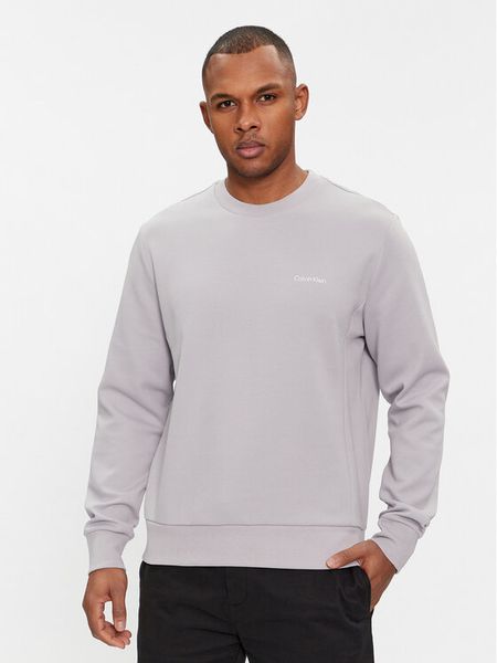 Calvin Klein Bluza Micro Logo K10K109926 Szary Regular Fit. Szare bluzy męskie Calvin Klein, m, bez wzorów, z bawełny, bez ramiączek, bez kaptura. Za 279.99 zł.