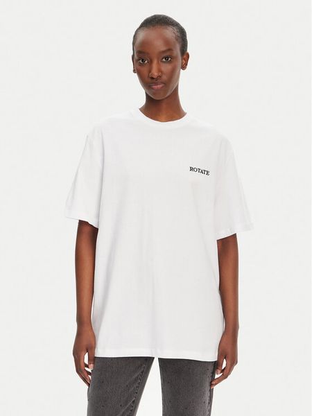 ROTATE T-Shirt 112445400 Biały Oversize. Białe t-shirty damskie ROTATE, xl, bez wzorów, z bawełny, bez kołnierzyka, bez ramiączek. Za 179.99 zł.