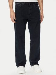 Calvin Klein Jeans Jeansy LV040EM716 Czarny Straight Fit. Czarne jeansy męskie Calvin Klein Jeans, z bawełny. Za 489.99 zł.