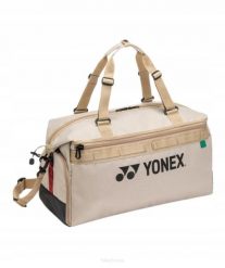 Torba tenisowa Yonex Gearlogic Boston Bag. Brązowe torby na ramię męskie YONEX, bez wzorów, z poliesteru, na ramię. Za 349.00 zł.