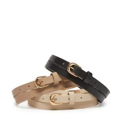 Pasek Damski DeeZee. Brązowe paski damskie DeeZee, bez wzorów. Za 39.99 zł.