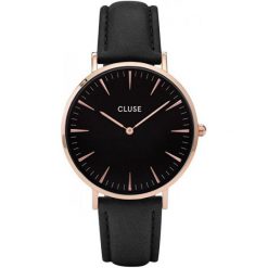 Cluse La Bohème Rose Gold Black/Black CL18001. Czarne zegarki damskie Cluse, ze stali. W wyprzedaży za 294.00 zł.