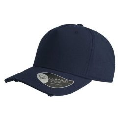 Czapka 5panelowa Cargo Weathered Visor. Niebieskie czapki damskie ATLANTIS, bez wzorów. Za 51.99 zł.