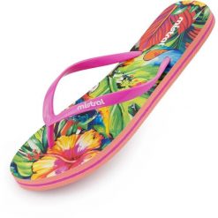 Damskie Klapki Japonki Mistral Multiflower Różowe. Czerwone klapki damskie MISTRAL, na lato, bez wzorów, sportowe, bez obcasa, bez zapięcia. Za 129.99 zł.