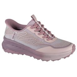 Buty sportowe Sneakersy damskie, Slip-Ins: Switch Back - Mist. Fioletowe obuwie sportowe damskie Skechers, bez wzorów, bez zapięcia, trekkingowe, Skechers Sport. Za 399.99 zł.