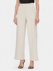 Vero Moda Spodnie materiałowe 10296830 Écru Relaxed Fit. Spodnie materiałowe damskie Vero Moda, bez wzorów, z materiału. Za 99.99 zł.