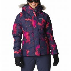 Kurtka Zimowa Damska Columbia Lay D Down II Jacket. Niebieskie kurtki sportowe damskie Columbia, na zimę, xs, bez wzorów, bez ramiączek, bez kaptura, narciarskie. W wyprzedaży za 827.65 zł.
