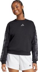 Bluza damska adidas Animal Print 3-Stripes French Terry Sweatshirt czarna JM1835 2XL. Czarne bluzy damskie Adidas, xl, bez wzorów, bez ramiączek, bez kaptura. Za 258.11 zł.