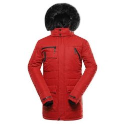 Kurtka męska zimowa wodoodporna Alpine Pro Werd. Czerwone kurtki męskie Alpine Pro, na zimę, m, bez wzorów, sportowe, bez kaptura. W wyprzedaży za 399.00 zł.