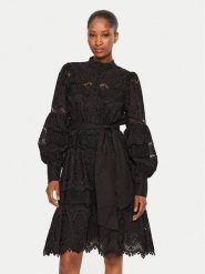 Bruuns Bazaar Sukienka codzienna Chanella BBW4159 Czarny Loose Fit. Czarne sukienki damskie Bruuns Bazaar, na co dzień, bez wzorów, z bawełny, bez kołnierzyka, bez ramiączek, proste. Za 689.99 zł.