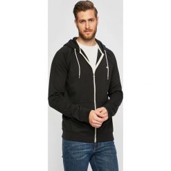 Quiksilver - Bluza. Czarne bluzy męskie Quiksilver, l, bez wzorów, z bawełny, bez ramiączek, z kapturem. Za 249.90 zł.