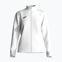 Bluza tenisowa damska Joma Challenge Full Zip W. Białe bluzy damskie Joma, l, bez wzorów, z materiału, bez ramiączek, bez kaptura. Za 209.99 zł.