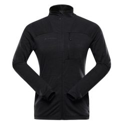 Bluza damska trekkingowa szybkoschnąca Alpine Pro Onneca 3. Czarne bluzy damskie Alpine Pro, bez wzorów, bez ramiączek, bez kaptura. W wyprzedaży za 229.00 zł.