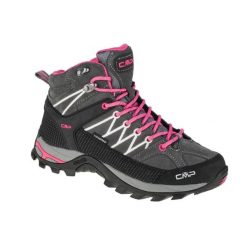 Buty trekkingowe damskie, CMP Rigel Mid. Czerwone obuwie trekkingowe damskie CMP, z materiału, bez zapięcia. Za 399.99 zł.
