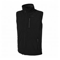 Kurtka softshell bez rękawów CMP. Czarne kurtki sportowe męskie CMP, bez wzorów, z softshellu, bez kaptura, trekkingowe. Za 331.00 zł.