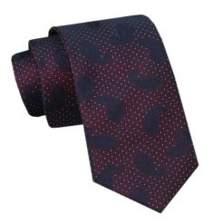 Elegancki Krawat Męski - Alties - Bordo ze Wzorem Paisley. Czerwone krawaty i muchy Alties, bez wzorów, z tkaniny, eleganckie. Za 49.00 zł.