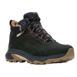 Buty trekkingowe męskie Merrell Moab Speed 2 Ltr Mid Wp. Buty zimowe męskie Merrell, bez wzorów, z materiału, za kostkę, bez obcasa, bez zapięcia. Za 974.00 zł.