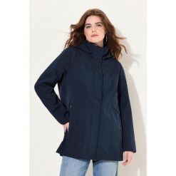 Damskie Kurtka softshell HYPRAR wodoodporna odpinany kaptur. Niebieskie kurtki sportowe damskie Ulla Popken, plus size, bez wzorów, z elastanu, bez ramiączek, bez kaptura, trekkingowe. Za 584.99 zł.