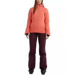 Kurtka narciarska damska Fundango Punch Padded. Czerwone kurtki sportowe damskie FUNDANGO, na zimę, xl, bez wzorów, z syntetyku, bez ramiączek, bez kaptura, narciarskie. Za 589.90 zł.